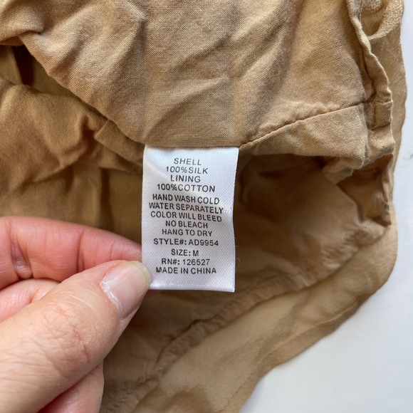 Alythea‎ Strapless Mini Dress 100% Silk Sz M Pastel Minimalist Resort Chic Party - Picture 5 of 10